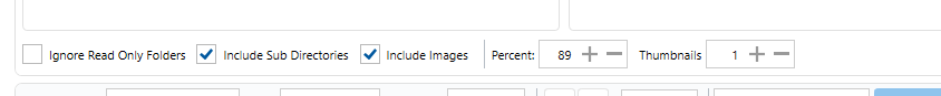 Scan options