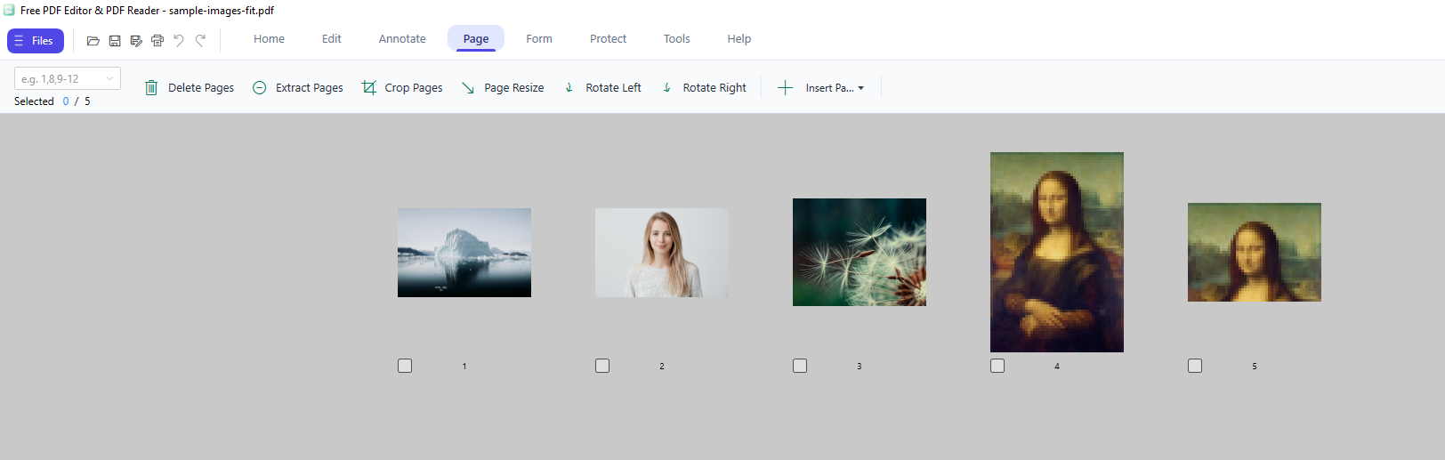 Page management